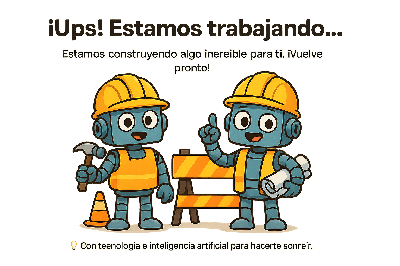 Sitio en construcción ilustrado